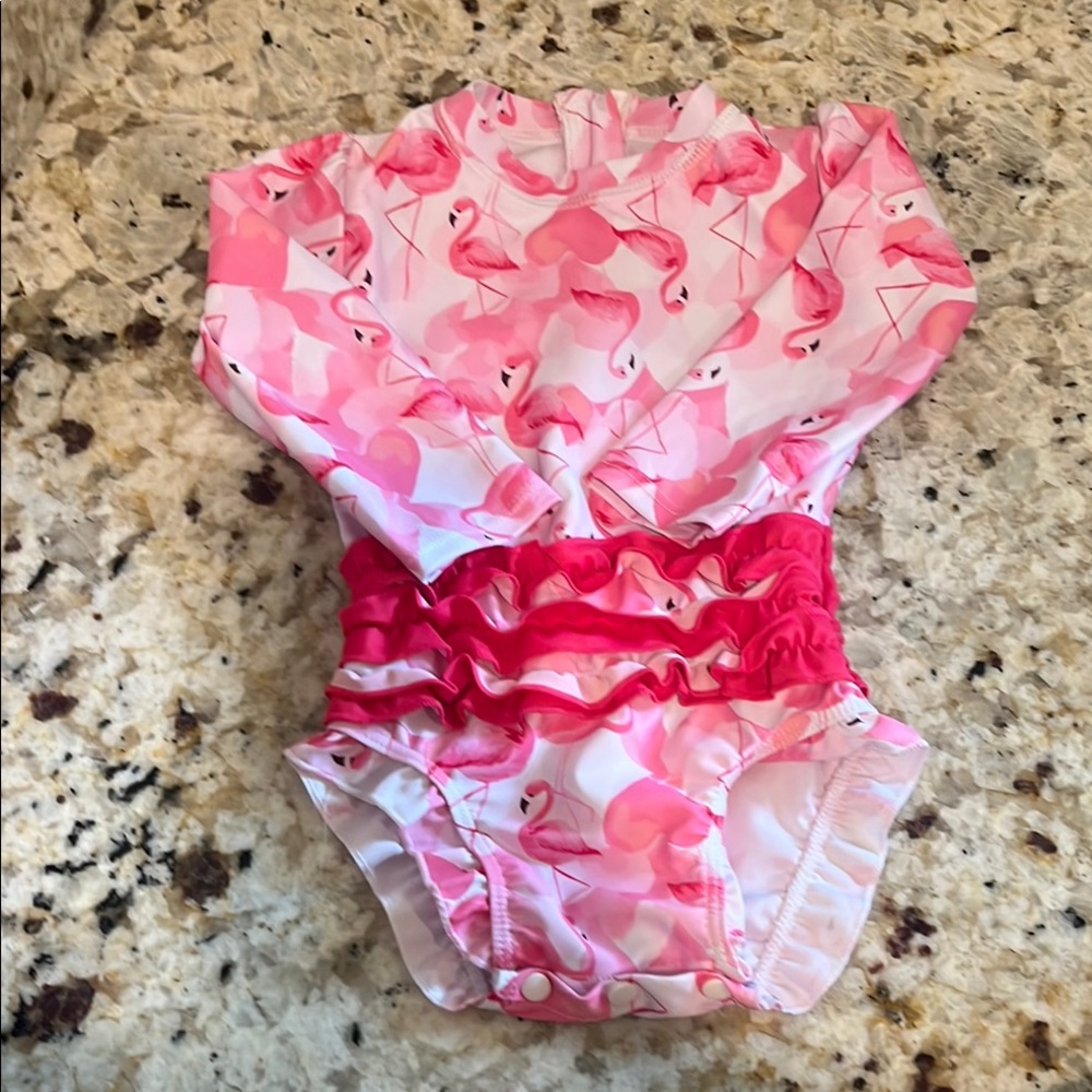 Pink Flamingo Kids Swimsuit